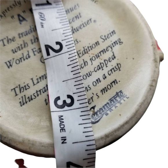 Budweiser Anheuser Busch 2 Clydesdales Collectible Steins Tankards Ltd Ed 1985 - Picture 9 of 12